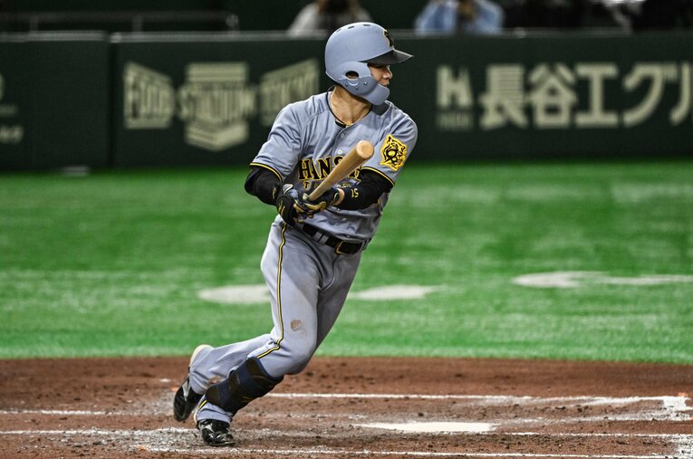 近本と1・2番を組む中野も3割の可能性はあるが　©Nanae Suzuki