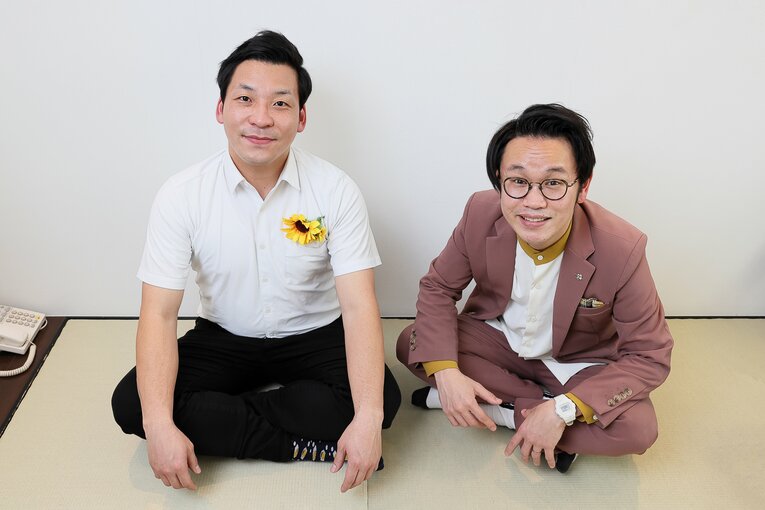 3年連続でM-1決勝進出を果たし、過去最高の3位になったインディアンスの田渕章裕（左、ボケ担当、36歳）ときむ（ツッコミ担当、34歳）