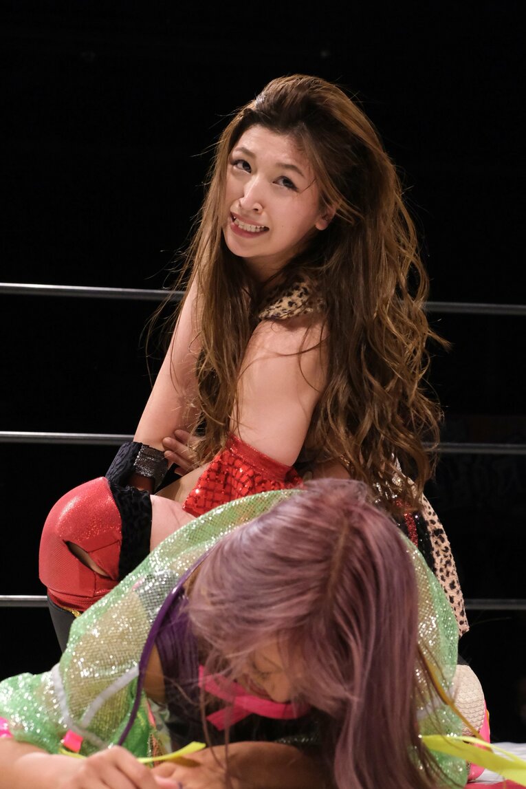 シングル王座挑戦試合（vs.SAKI、11月6日）　©Norihiro Hashimoto