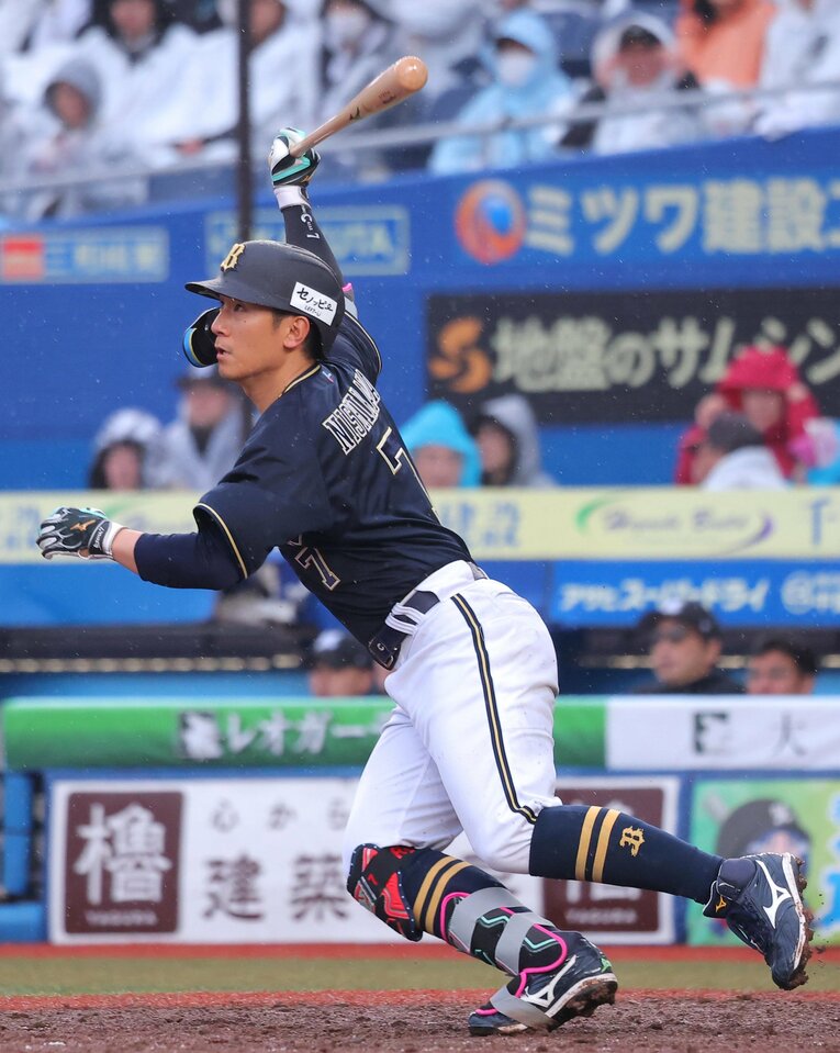 鮮やかなバットコントロールで安打を量産し、この週の打率は5割をマークした　©Sankei Shimbun