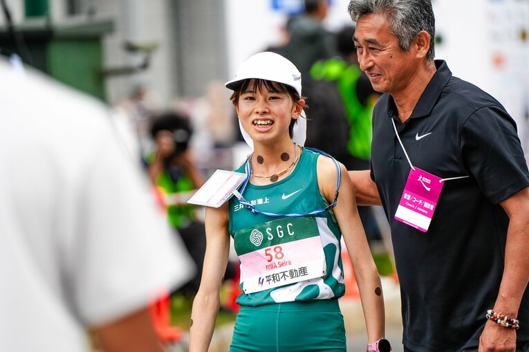 初マラソンとなった北海道マラソンで2位に入った不破　©Satoshi Wada