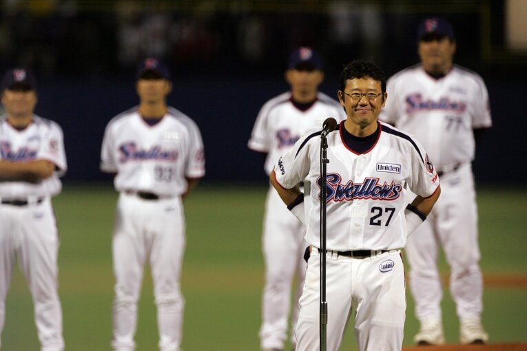 引退試合での古田敦也　©Hideki Sugiyama　