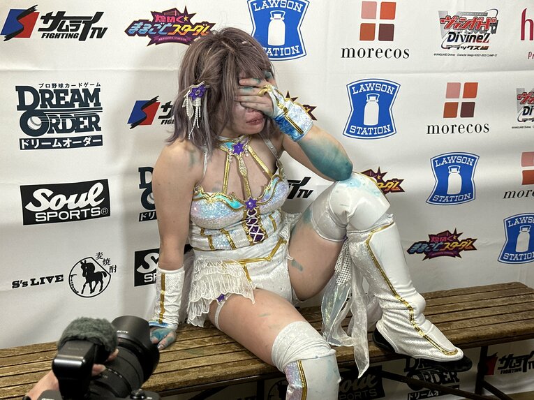 「敗者退団マッチ」として行われた上谷沙弥vs中野たむ　©Norihiro Hashimoto