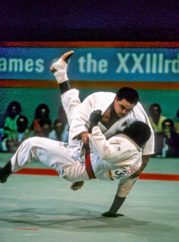 1984年ロス五輪の男子無差別級では金メダルを獲得した山下　©Getty Images