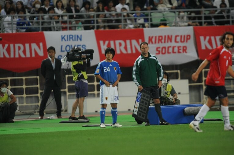 2009年5月27日、キリンカップ・チリ戦　©︎Naoya Sanuki