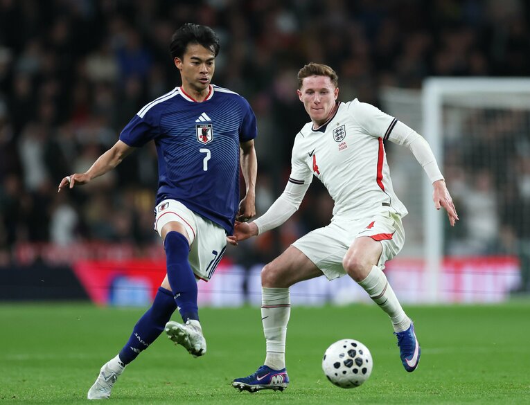 三笘がC・ロナウドやアンリばりのゴールゲッターになる未来が見えた……？　©Getty Images