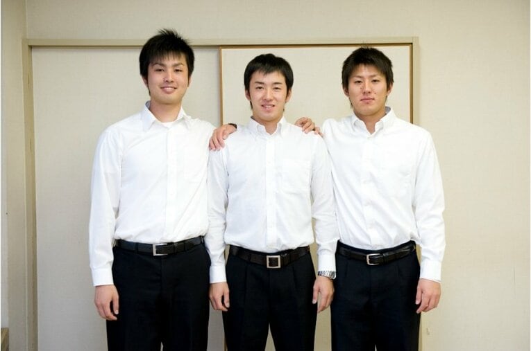 大石達也、福井優也と「早大三羽烏」と注目された斎藤佑樹　©BUNGEI SHUNJU