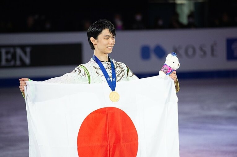 SPでは自身の世界最高得点を塗り替え、フリーもルール改正で4分半から4分へと変更した『SEIMEI』を見事に演じ切った。 ／ photograph by Asami Enomoto