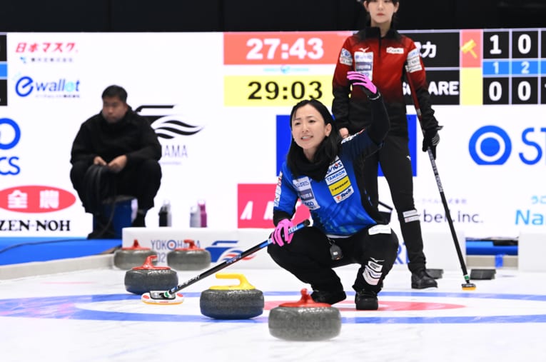 ロコ・ソラーレの藤澤五月。カーリング日本選手権で予選敗退となった ／ photograph by JCA
