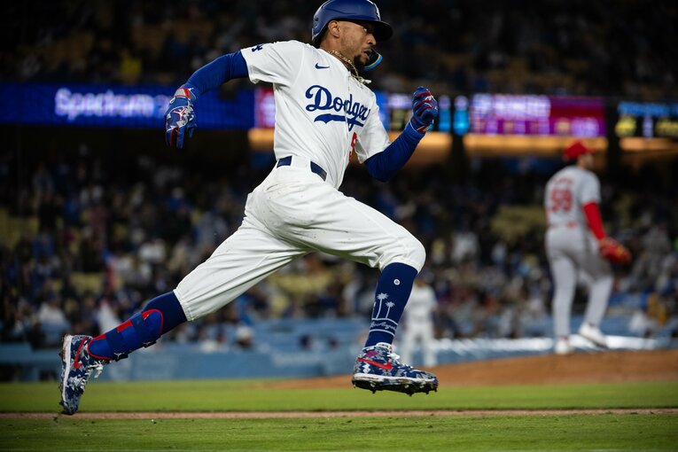 【ドジャースの新しい仲間たち】走塁意識も抜群なベッツ　©Nanae Suzuki