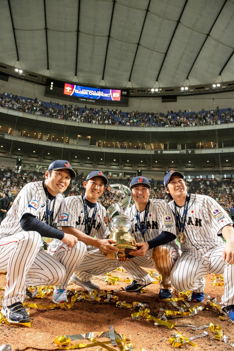 2023年のWBCでは日本代表として金メダルにも貢献した甲斐　©︎JMPA