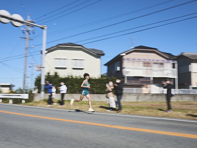 青学大7区を走ったエース近藤幸太郎（4年）、区間2位の走りを見せた　©Yuki Suenaga