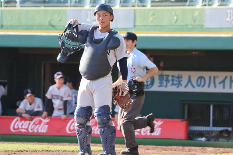 主将であり、4番で捕手というまさにチームの要である伊藤　©Fumi Sawai