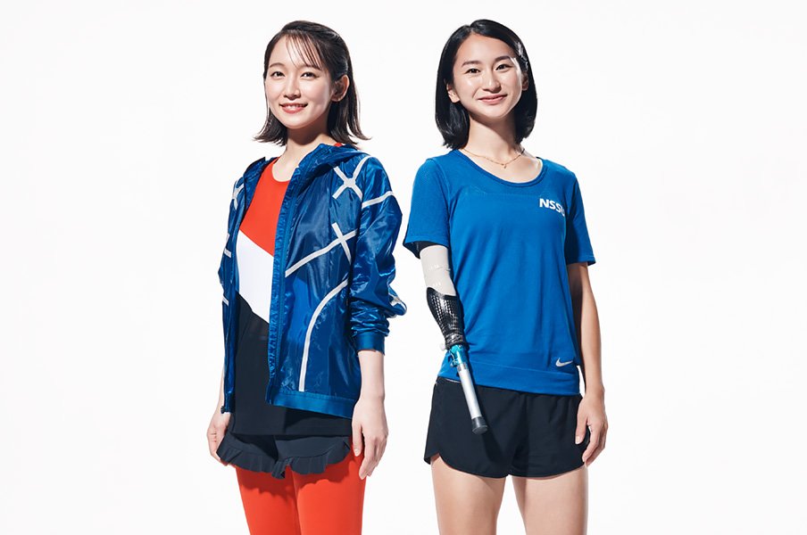 いい顔に迫る資生堂クロストーク「ONE ON ONE」重本沙絵(パラ陸上選手) × 吉岡里帆(女優)<Number Web> photograph by SHISEIDO