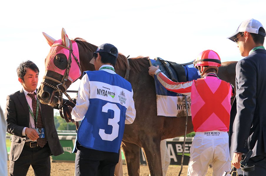 目立たず不器用だった馬なのに、米3冠で5着のマスターフェンサー。<Number Web> photograph by Satoshi Hiramatsu