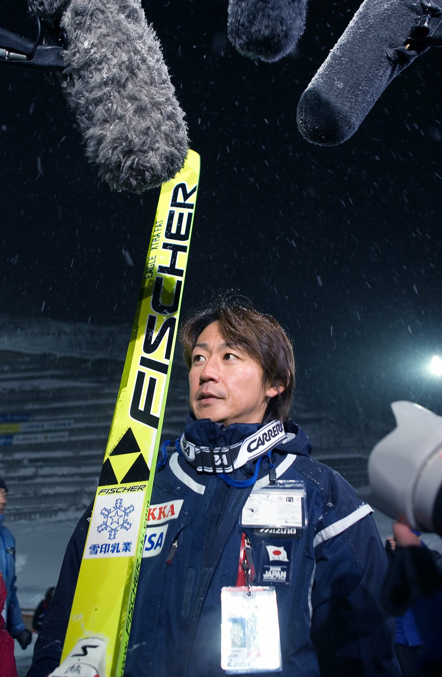 現役時代の岡部孝信。2006年のW杯札幌大会で　©Takuya Sugiyama