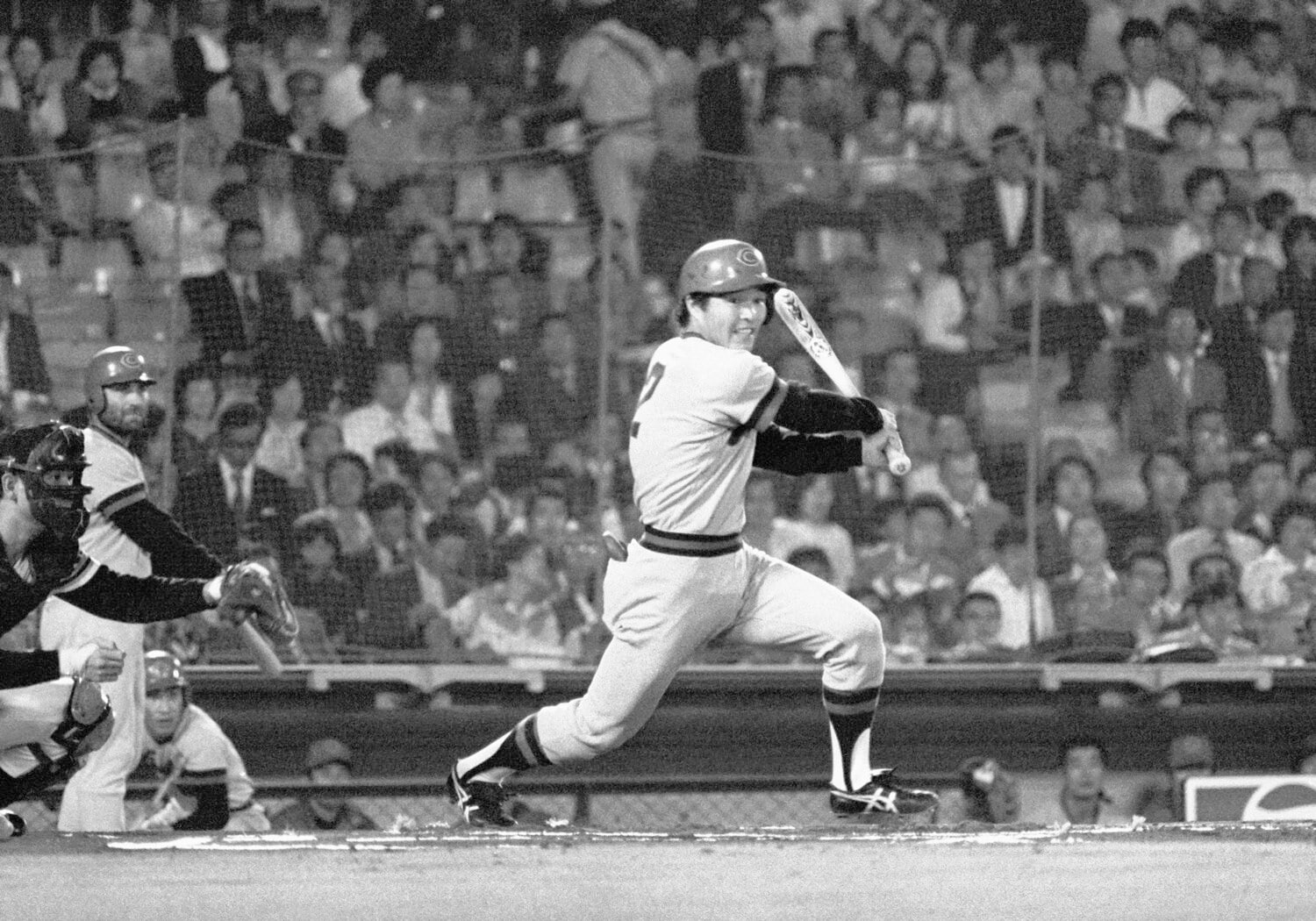 現役時代の苑田　©JIJI PRESS