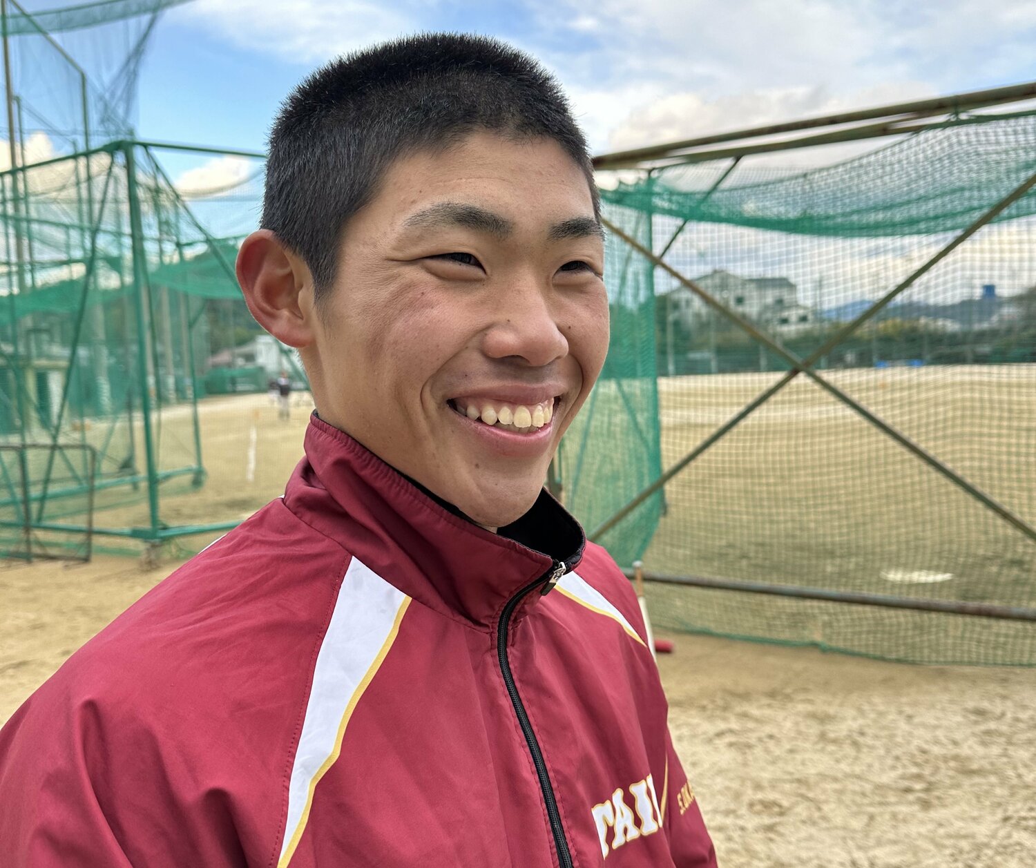 4番センター・岡川翔建。近畿大会初戦で逆転ツーベースを放った　©Yuji Yanagawa
