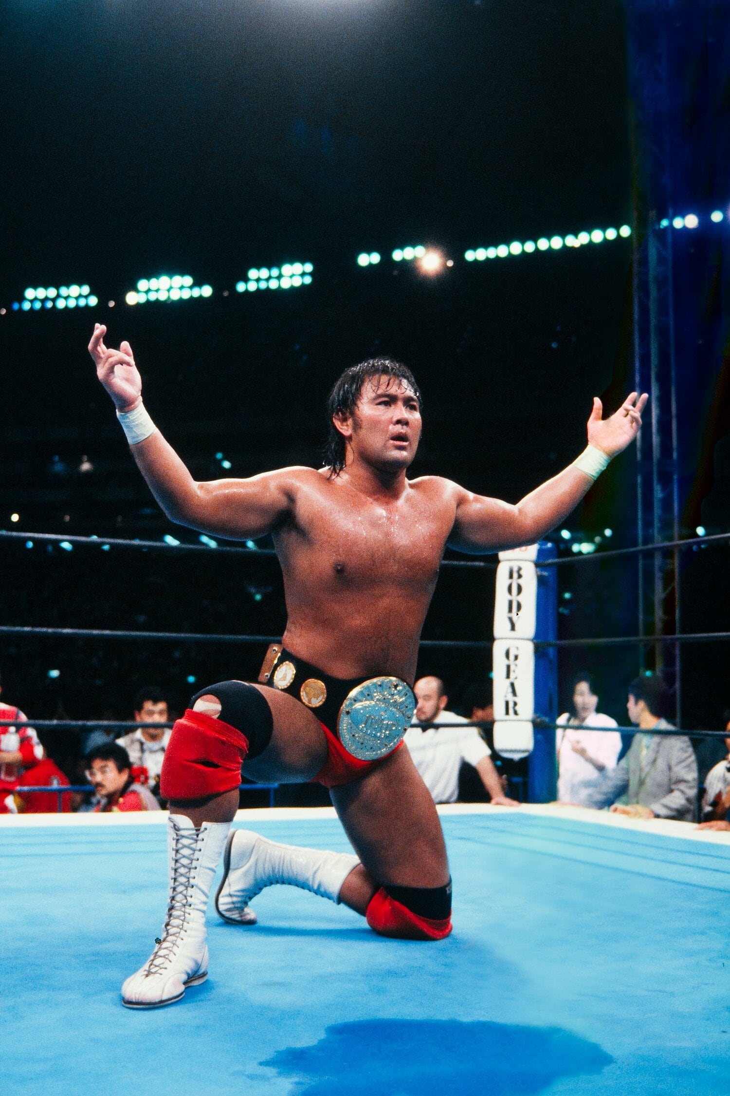 当時のカメラマンたちをも悩ませていた武藤の頭髪（写真は1995年）©︎Yukio Hiraku/AFLO