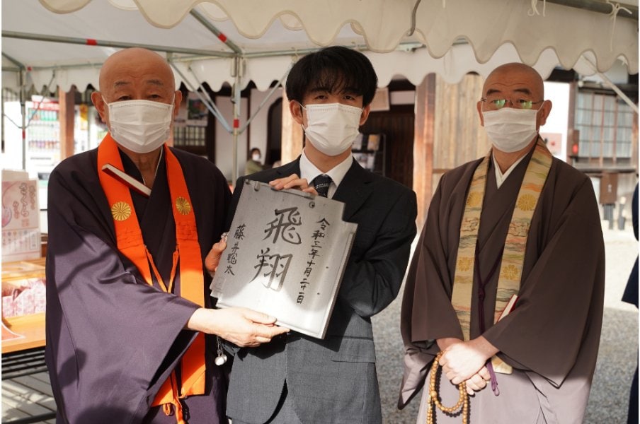 京都・仁和寺で行われた竜王戦第2局 ©日本将棋連盟