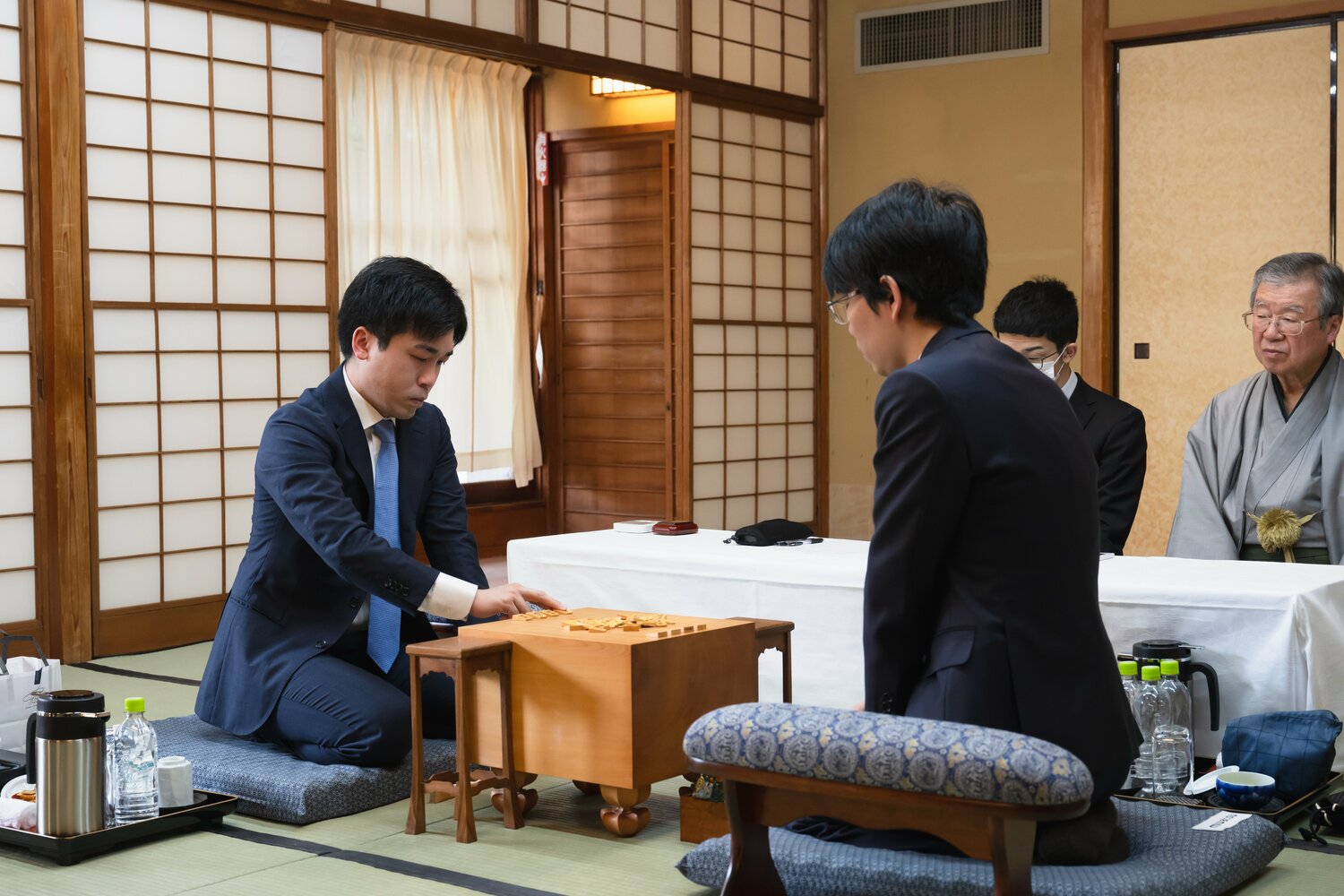 菅井－豊島は名人戦挑戦権に向けての直接対決だった　©日本将棋連盟