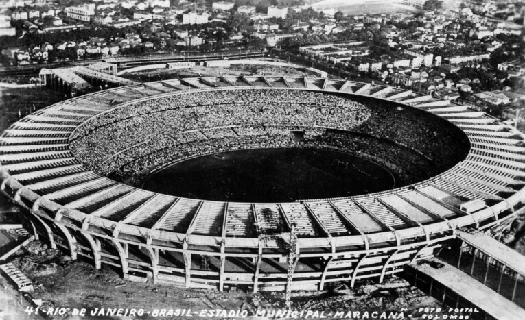 突貫工事で出来上がったマラカナン©Getty Images