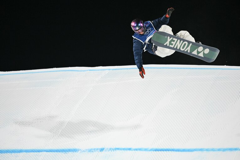 木村葵来が金メダル、木俣椋真が銀メダルを獲得した男子ビッグエア　©Nanae Suzuki／JMPA