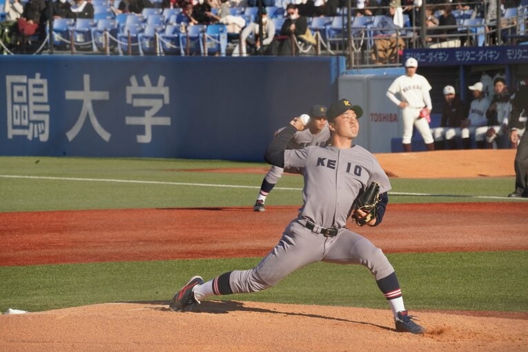 DeNA5位・橋本達弥（写真提供／慶應義塾大学）