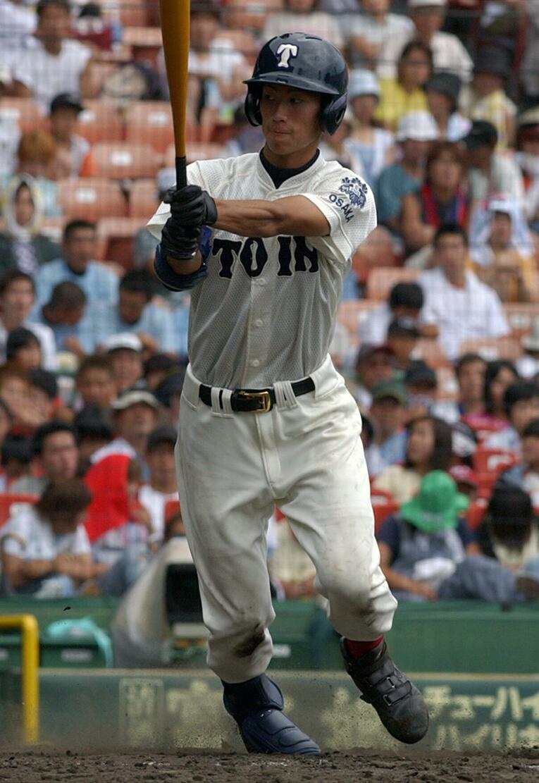 大阪桐蔭時代の西岡剛　©JIJI PRESS