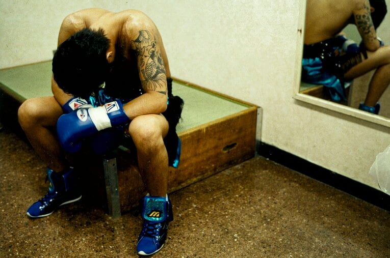 試合後のロッカールームにて　©︎Kenji Hayashi