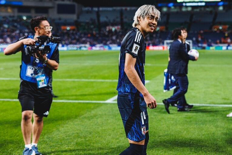 試合後の伊東純也　©Kiichi Matsumoto