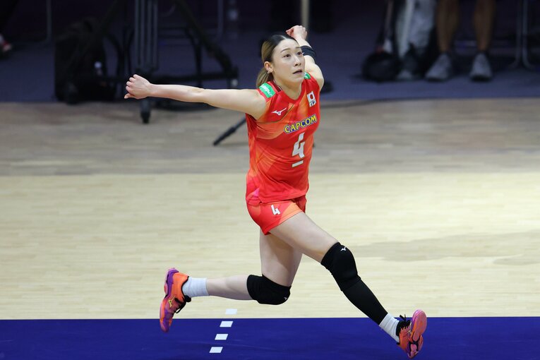 大会序盤は調子を落としていた石川真佑　©︎JVA/AFLO SPORT