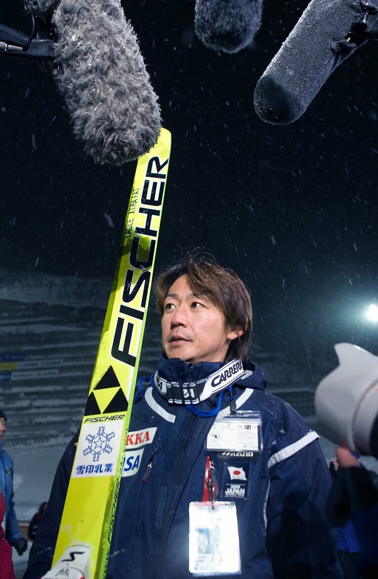 現役時代の岡部孝信。2006年のW杯札幌大会で　©Takuya Sugiyama