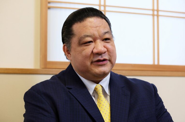 少年時代は“相撲嫌い”だったという元大関・魁皇の浅香山親方。ロングインタビューで「記録にも記憶にも残る名大関」の歩みに迫った ／ photograph by Shigeki Yamamoto
