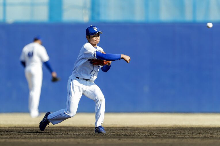 2019年3月、1年目の根尾　©Kiichi Matsumoto