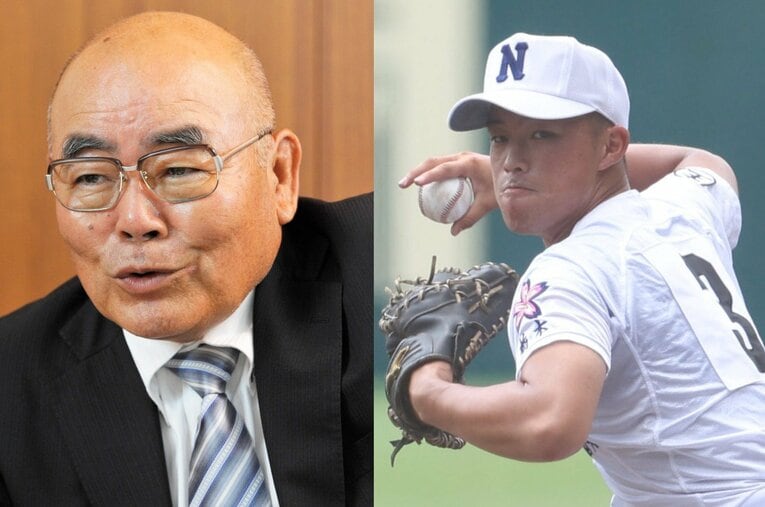 佐野日大の主将として甲子園に出場する中村盛汰（右）。祖父はPL学園の名将・順司だが、そのPL学園で白球を追った父・猛安の想いとは？ ／ photograph by (L)BUNGEISHUNJU、(R)Sankei Shimbun