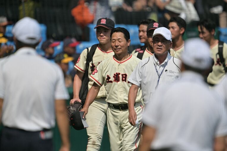 敗れた土浦日大　©Hideki Sugiyama