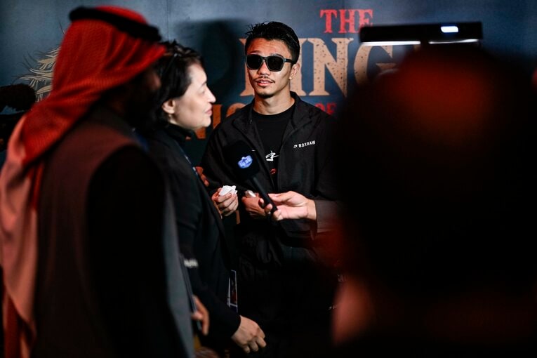 試合後の中谷潤人　©Hiroaki Finito Yamaguchi