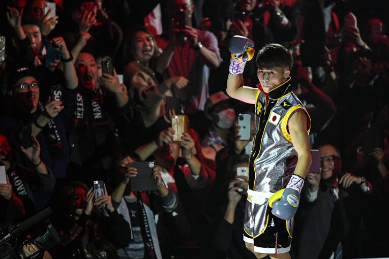 2019年11月7日、ノニト・ドネアと対戦した大橋ジムの先輩・井上尚弥の入場シーン　©Takuya Sugiyama
