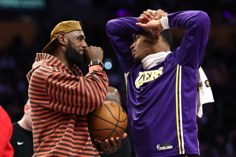 レブロンも退団……。レイカーズは大きな転換期を迎えた　©︎Robert Gauthier/Los Angeles Times via Getty Images