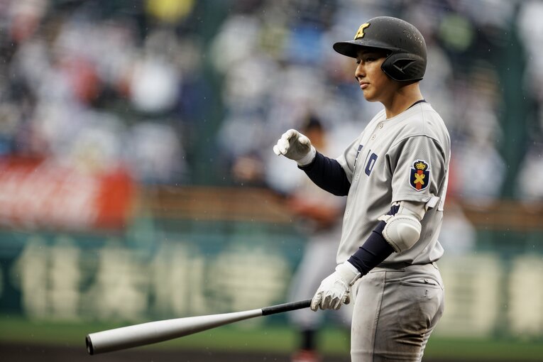 話題を呼んだ清原勝児（慶應／「5番サード」）　©Kichi Matsumoto