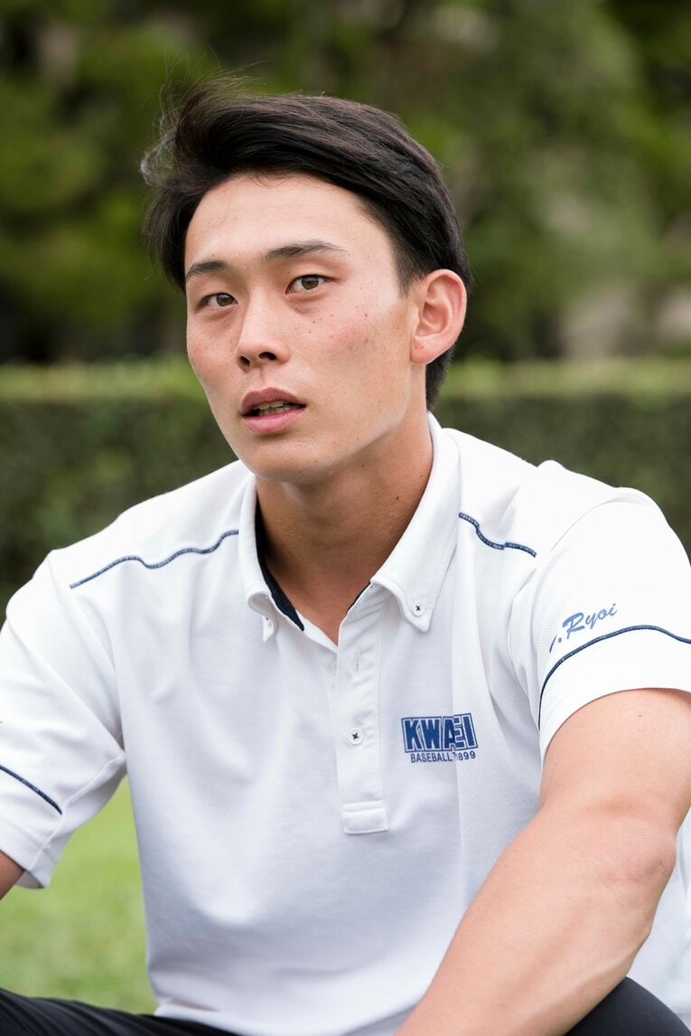 池田とともに履正社の副キャプテンを務めた両井大貴。現在は関西学院大学野球部でプレー　©︎Naohiro Kurashina