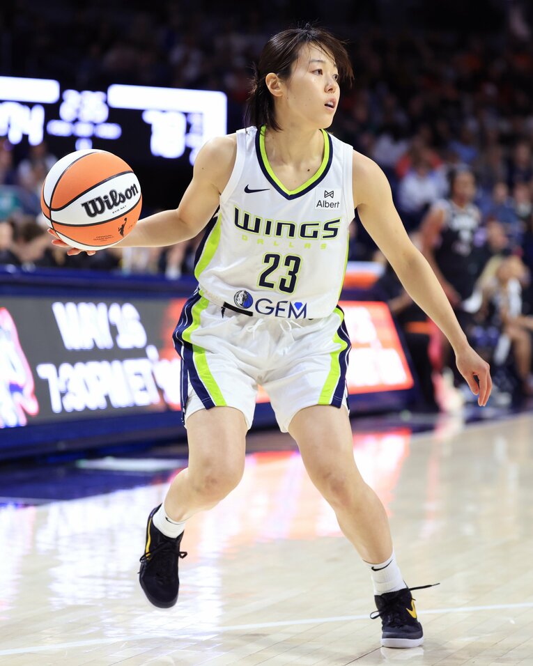 小柄ながらフィジカルの強さも武器の山本麻衣　©︎Justin Casterline/Getty Images