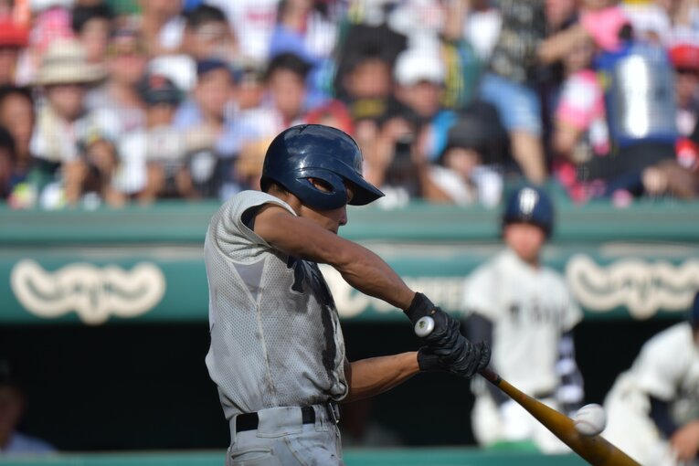 （１/６）これぞ細マッチョ…大阪桐蔭高時代の藤原が見せた隆々とした腕の筋肉を連続写真で　©︎Hideki Sugiyama