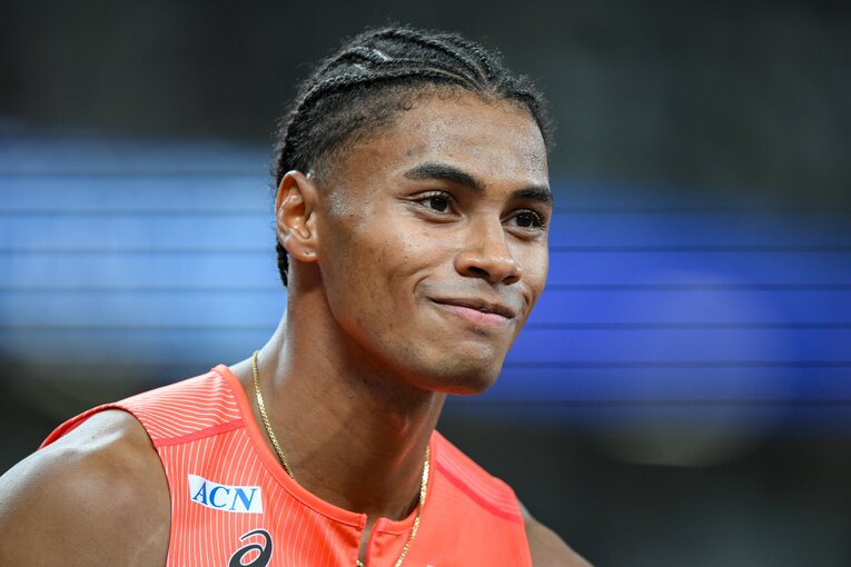 【東京世界陸上】1991年の高野進以来、34年ぶりとなる世界選手権での決勝進出を決めた中島　©Nanae Suzuki