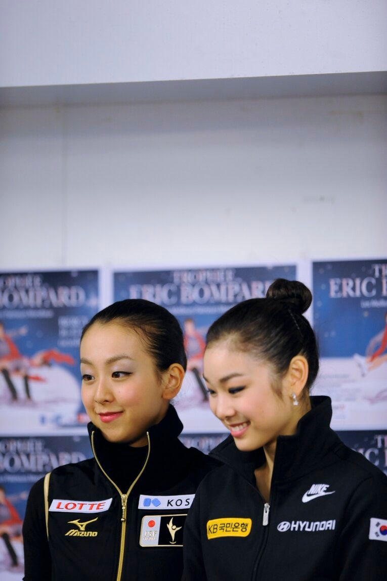 キムヨナと浅田真央　©Takuya Sugiyama