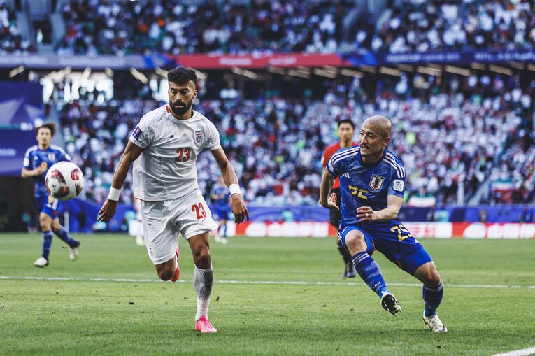 前田大然のプレスはイランを苦しめていた　©︎Kiichi Matsumoto