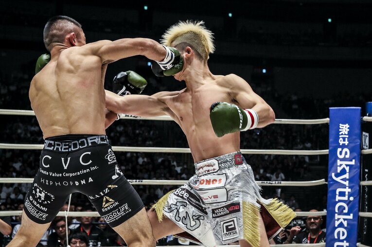 【アンケート10位】那須川天心vs.堀口恭司（2018年）©RIZIN FF Susumu Nagao