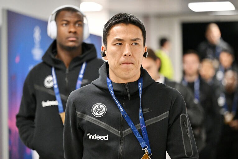 ナポリ戦前の長谷部　©Getty Images