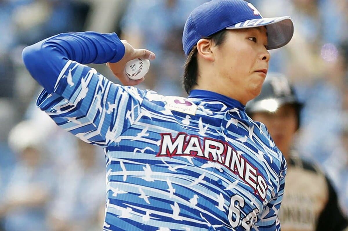 千葉ロッテマリーンズ ユニフォーム Fサイズ サイン入り 二木康太 投手